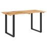 Dining Table 140x70x76 cm Solid Acacia Wood Image 8