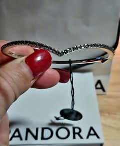 Pandora Sparkling Wishbone Bangle Brand New