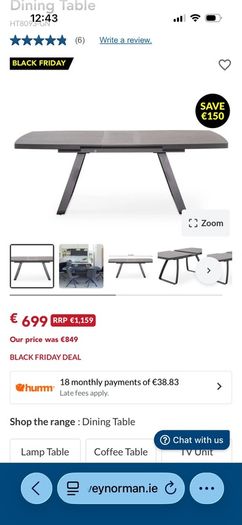 Dining table with bench and chairs