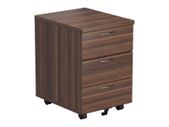 New 3 Drawer Mobile Perestal - Dark Walnut