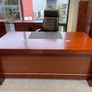 Executive Walnut Veneer Desks Incl. Pedestals- New Image 3