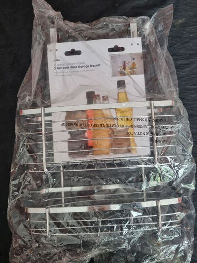 kitchen storage 2 tier overdoor storage basket