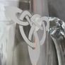 Duiske 1980s Vintage Irish Glass Tankard Mug with Celtic Knot & Original Sticker Image 4