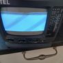 Vintage I-TEL 5" Black & White Portable CRT TV + AM/FM Radio Receiver (Model 0081) Image 9
