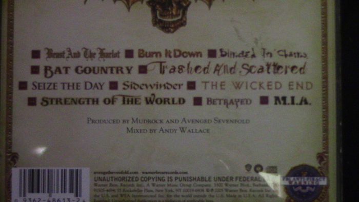 Avenged Sevenfold - City of Evil CD
