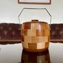 Mid Century Cambridgeware Chequered Ice Bucket 1960s Image 8