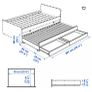 Sklat bed frame with pull out bed and storage Image 7