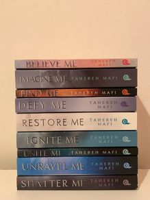 entire shatter me series by tahereh mafi