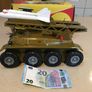 Vintage Tin Toy Joustra Friction Power Rocket Launcher Tank Image 7