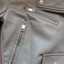 New STRADIVARIUS Olive Green Leather Jacket size XS Image 4