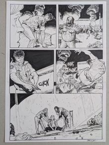 Original Comic Art Page by Fodera Marco  from Mister No issue 7 Intrigo a Manaus