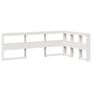 Bookcase Bed without Mattress White 90x190 cm Solid Wood Pine Image 6