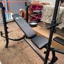 Multi-exercise Bench press with weights and accessories Image 8
