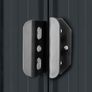 Garden Storage Shed Anthracite Steel 204x132x186 cm Image 5