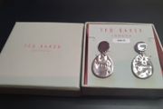 NEW Ted Baker silver color Earrings with small sparkling stones RRP49 euro NEW &amp; BOXED