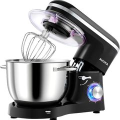 Aucma Stand Mixer,Electric Food Mixer with 6.2L Bowl for Home Baking, 1400W