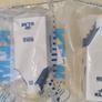 Collection of 7 porcelain miniature KLM Delft Blue houses Image 3