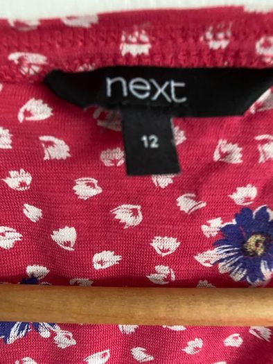 Next ladies floral jersey dress size 12