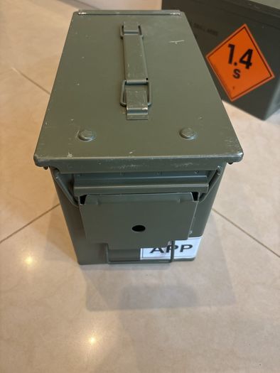 NATO Ammunition Box. Metal very good condition. Second box