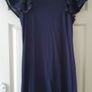 Navy Shimmer Bodycon Dress M/L Image 4