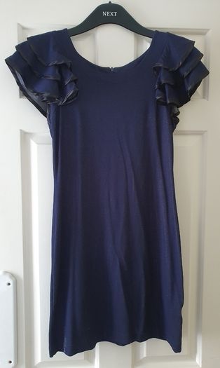 Navy Shimmer Bodycon Dress M/L