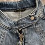 Vintage Y2K Sisley Biker Style Denim Jacket - Size S Image 6