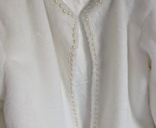 Faux fur ivory bridal jacket - JJ's house