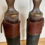 Antique Maxwell Of London Beechwood Boot trees and leather riding boots Image 4