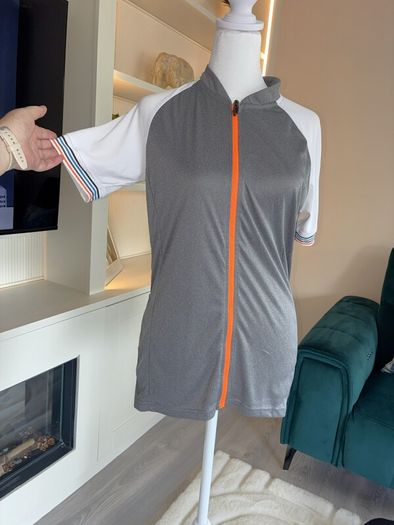 Reduced Ladies Grey Crane Cycle Jersey Size UK 8-10 / EU 36-38