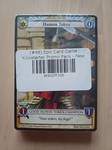 EPIC Kickstarter Promo Expansion Pack (Fantasy Card Game White Wizard Games 2015 NEW SEALED)