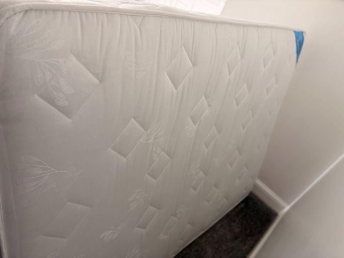 NEXT Double Ottoman Storage Bed + Orthopaedic Mattress