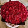 Huge Red Luxury Satin Florals Bouquet Image 3