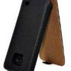 Leather Flip Case Black Inner Brown For SAMSUNG GALAXY S2 S-II i9100 Mobile Phone