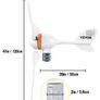 12V 5 Blades Charge Controller 500W With Controller Small Wind Turbine For Home Use Low Noise High Efficiency Image 2