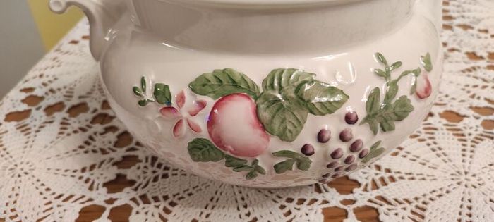 Boots Co Plc Orchard Double Handled China Lidded Soup Tureen Bowl Dish With Lid