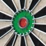 (ONLY 1 IN STOCK) Bristle Steel Tip Dartboard Set with Staple-Free Bullseye, Galvanized Metal Radial Spider Wire Includes 6 Darts, Black, 17.75 inch Image 8