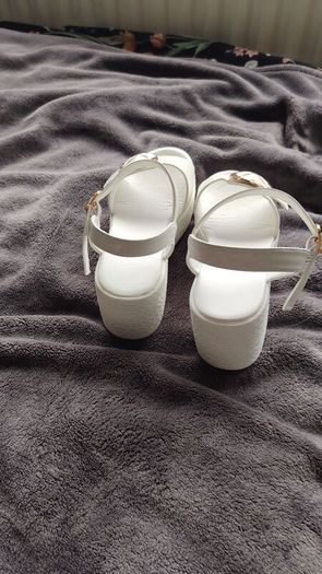 New white sandals