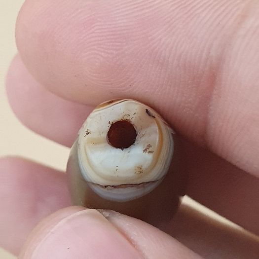 Vintage Yemeni Suliemani Natural Eye Agate Bead Amulet