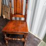 Antique table and 6 chairs Image 4
