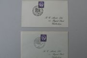 GB Stamps x2 Special Cancellation Covers