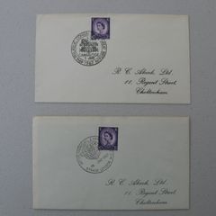GB Stamps x2 Special Cancellation Covers
