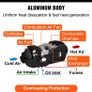 Portable Diesel Heater 12V  8kw All In One Diesel Heater LCD for Garage Similar Websato Eberspacher Heating Fan Air Heater Image 6