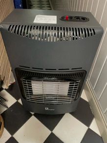 Gas heater with empty cylinder