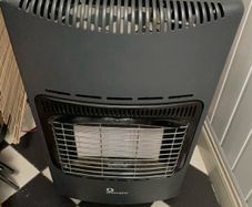Gas heater with empty cylinder