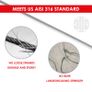 Stainless Steel Cable T316 1/8" 100m,Aircraft Deck Railing,7x7 Strands Construction,Rustproof break strength 650kg,Cutter Cable Image 5