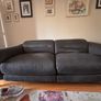 Stunning three piece suede leather suite. Image 3