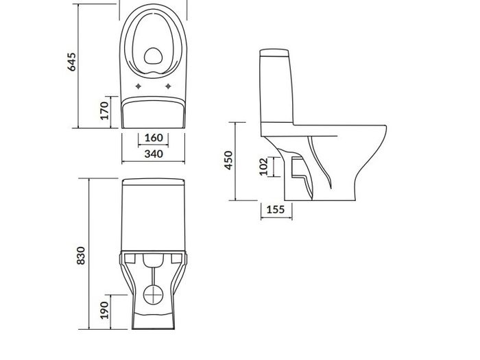 Cersanit Moduo Toilet Semi Back to Wall