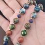 Antique Gabri Thousand Eyes Glass Beads Necklace 26 inches Image 2