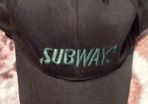 Subway authentic black cap