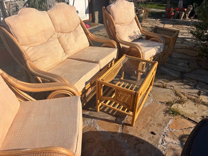 5 piece rattan conservatory furniture suite
